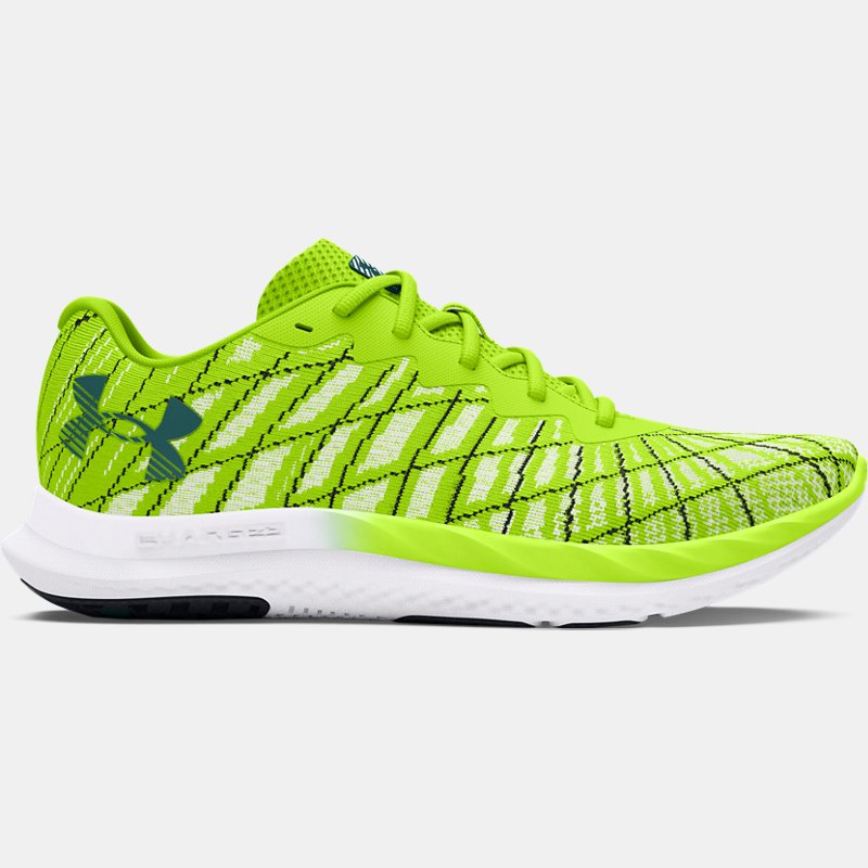 Under Armour Charged Breeze 2 Laufschuhe für Herren High Vis Gelb / Schwarz / Hydro Teal 41 von Under Armour