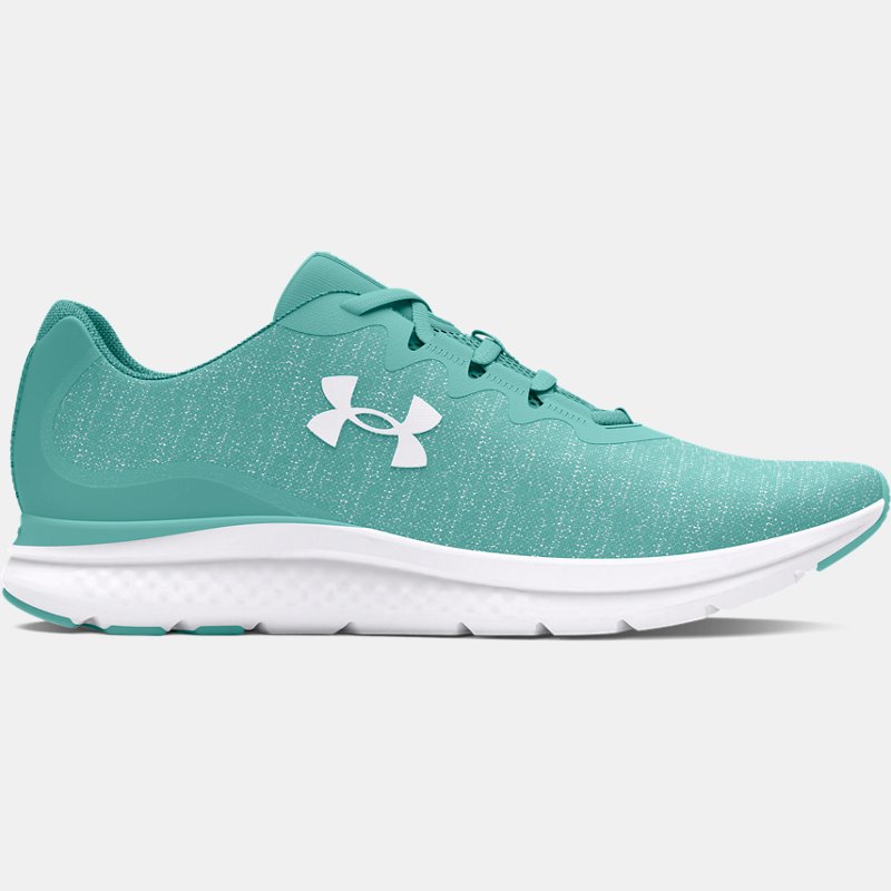 Under Armour Charged Impulse 3 Laufschuhe aus Strickgewebe für Damen Radial Turquoise / Radial Turquoise / Weiß 40 von Under Armour