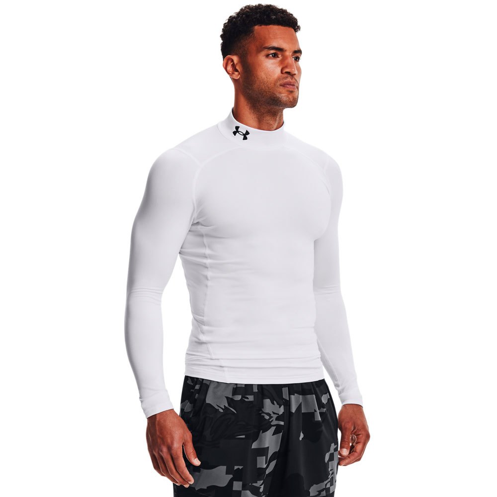 Under Armour Coldgear Armour Comp Mock Long Sleeve T-shirt Weiß L / Regular Mann von Under Armour