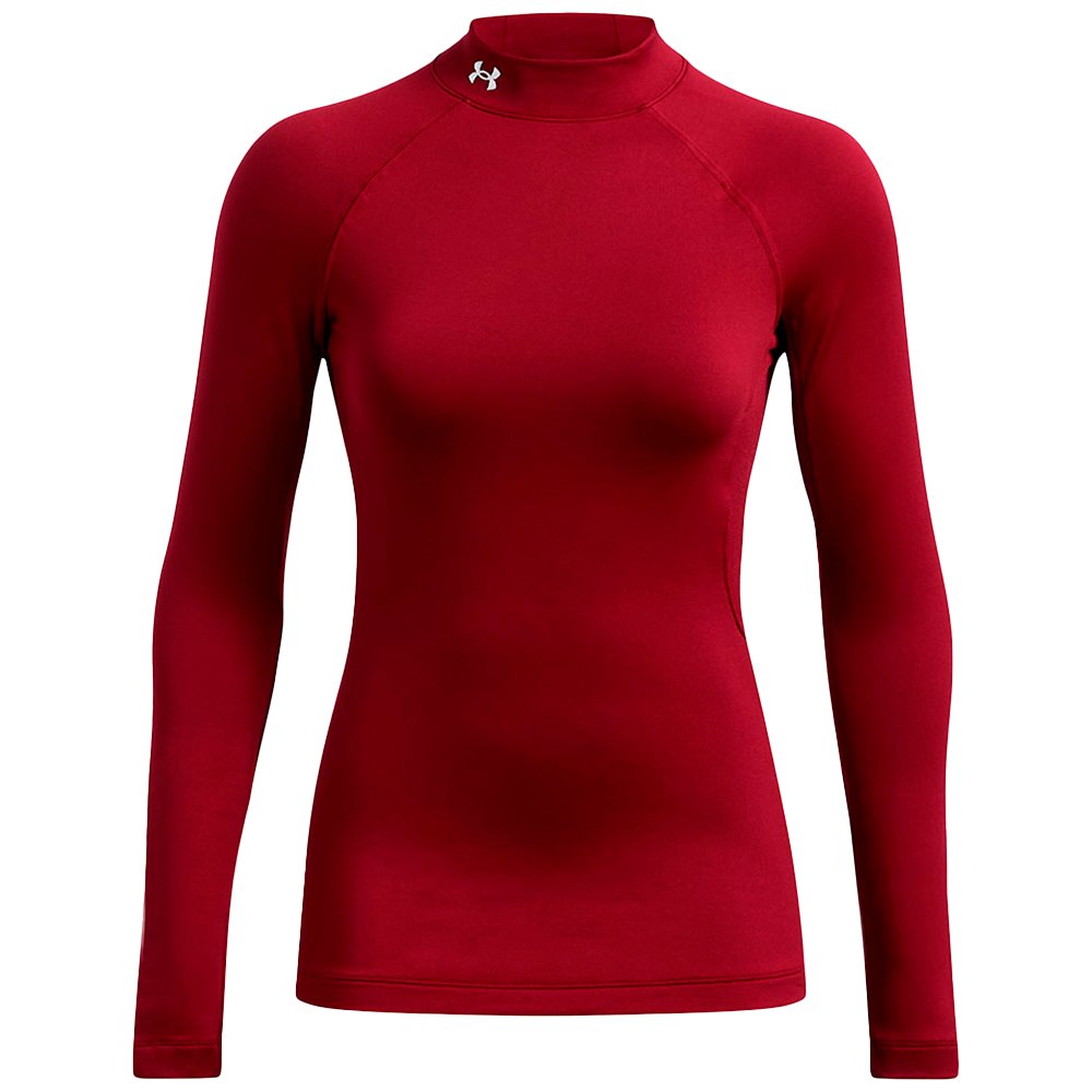 Under Armour Coldgear Authentics Mockneck Long Sleeve T-shirt Rot XS Frau von Under Armour