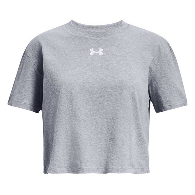 Under Armour Crop Sportstyle Logo Short Sleeve T-shirt Grau 10-12 Years Junge von Under Armour