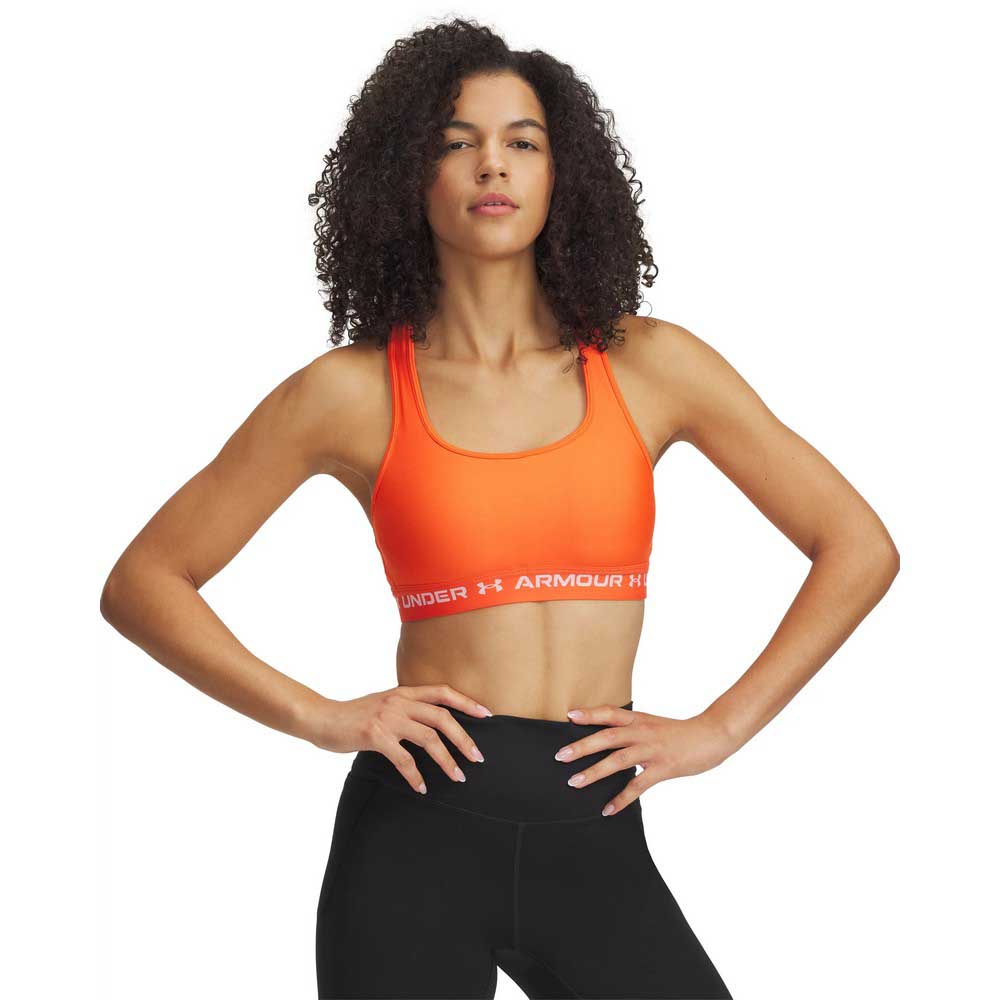 Under Armour Crossback Medium Support Sports Top Orange M Frau Under Armour Crossback Medium Support Sports Top Orange M Frau von Under Armour