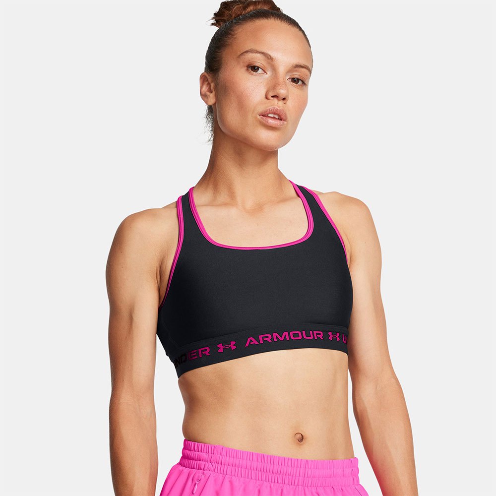 Under Armour Crossback Sports Top Medium Support Rosa XL Frau von Under Armour