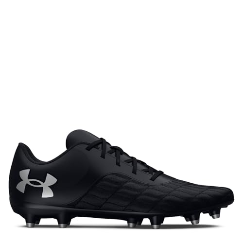 Under Armour Damen, Herren Fußballschuhe UA Magnetico Select 3.0 FG Black-Black-metallic Silver 42 von Under Armour