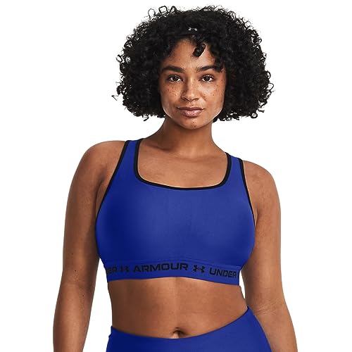 Under Armour Damen Sport-BH mit gekreuztem Rücken, Team Royal/Schwarz, XL von Under Armour