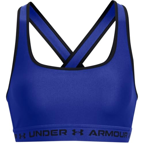 Under Armour Damen Sport-BH mit gekreuztem Rücken, Team Royal/Schwarz, XS von Under Armour