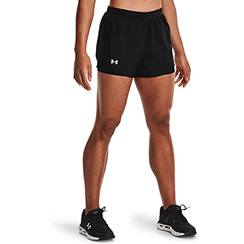 Under Armour Damen Kurz Fly by 2.0 2-In-1-Shorts, Black/Reflective (001), L, 1356200-001 von Under Armour