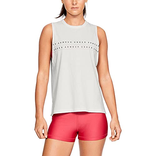 Under Armour Damen Tank Graphic WM Muscle Tank, Weiß, XS, 1333203-112 von Under Armour