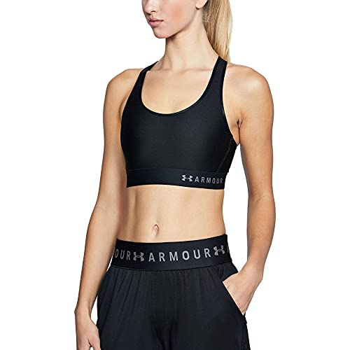 Under Armour Damen Mid Keyhole, schnelltrocknendes Bustier, komfortable Funktionsunterwäsche mit Passform Kompression von Under Armour