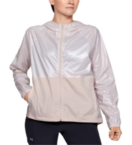 Under Armour Damen Oberteil Metallic Woven Fz, Rosa, L, 1349347-675 von Under Armour