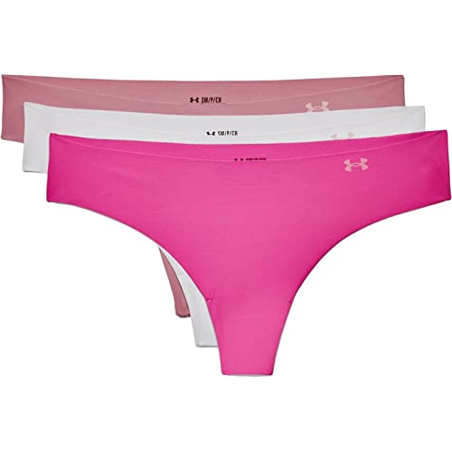 Under Armour Damen Ps Thong 3pack unterwaesche, Pink Elixir, S EU von Under Armour