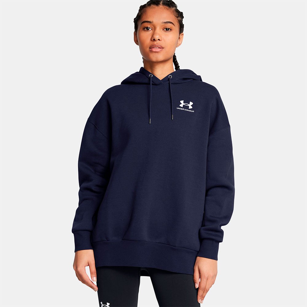 Under Armour Essential Fleece Oversized Hoodie Blau M Frau von Under Armour