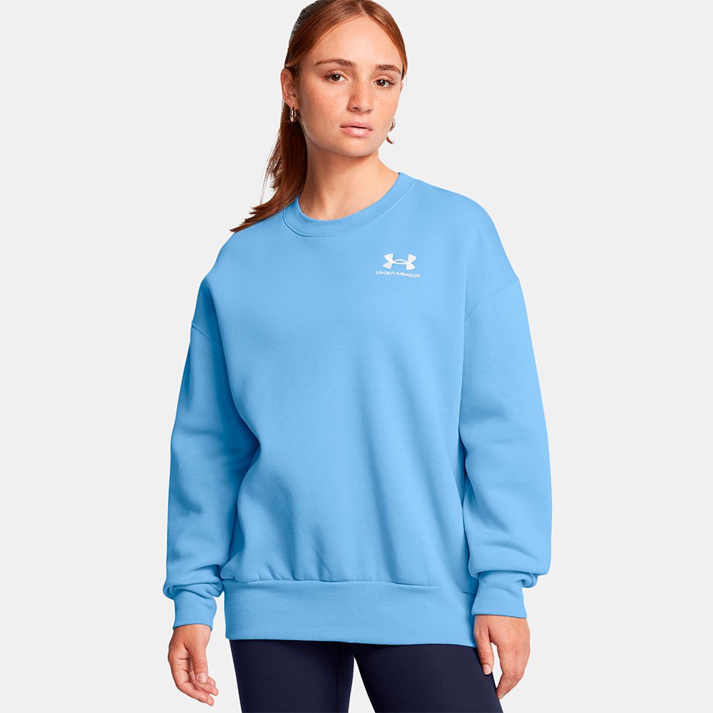 Under Armour Essential Fleece Oversized Sweatshirt Blau XS Frau von Under Armour