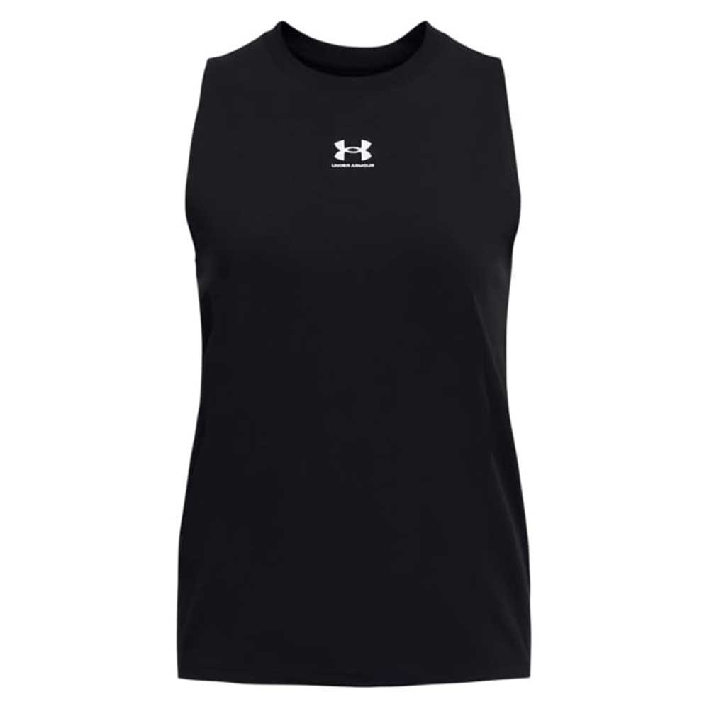 Under Armour Essential Muscle Sleeveless T-shirt Schwarz L Frau von Under Armour