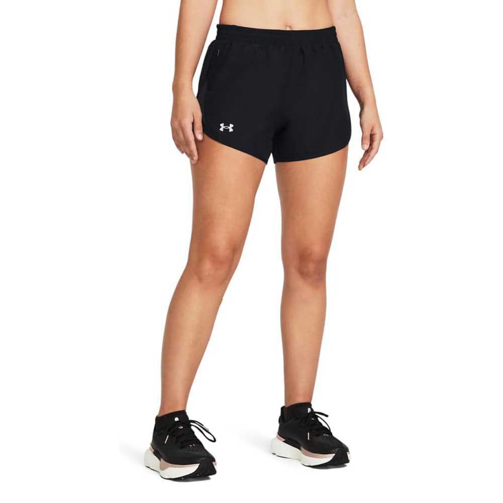 Under Armour Fly By 3in Shorts Schwarz XL Frau von Under Armour