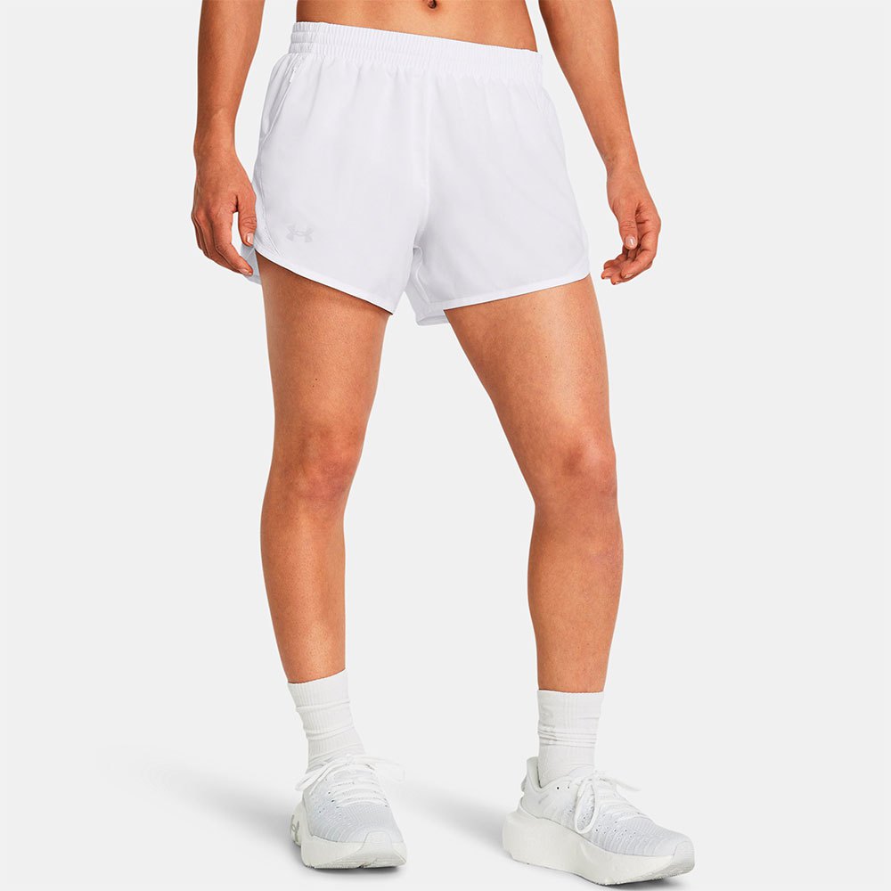 Under Armour Fly By 3inch Shorts Weiß M Frau von Under Armour