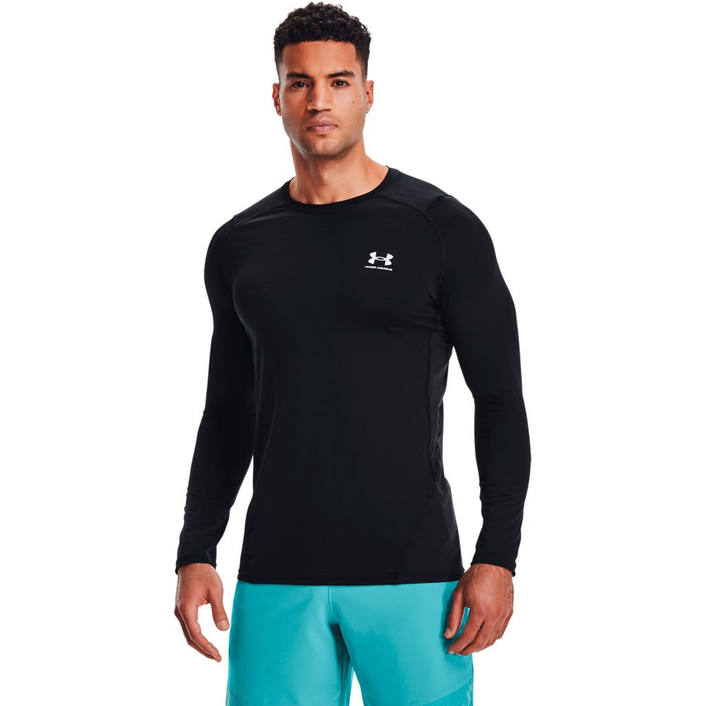 Under Armour Heatgear Armour Fitted Long Sleeve T-shirt Schwarz L / Regular Mann von Under Armour