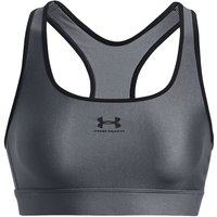 Under Armour Heatgear Mid Padless Sport-BH Damen in grau Under Armour Heatgear Mid Padless Sport-BH Damen in grau von Under Armour