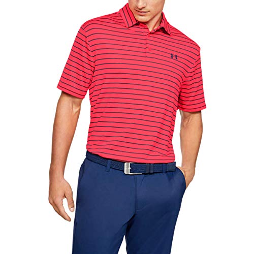 Under Armour Herren Atmungsaktives Sportshirt, Komfortables Und Kurzärmliges Funktionsshirt Mit Loser Passform Playoff Polo 2.0 Polo, Rot, SM, 1327037-628 von Under Armour