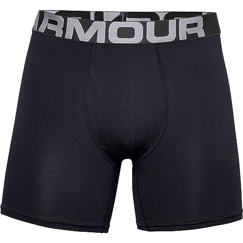 Under Armour Herren Charged Cotton 6in 3 Pack, elastische und schnelltrocknende Boxershorts, extra Bequeme Unterhosen mit 4-Way-Stretch im 3er-Pack von Under Armour