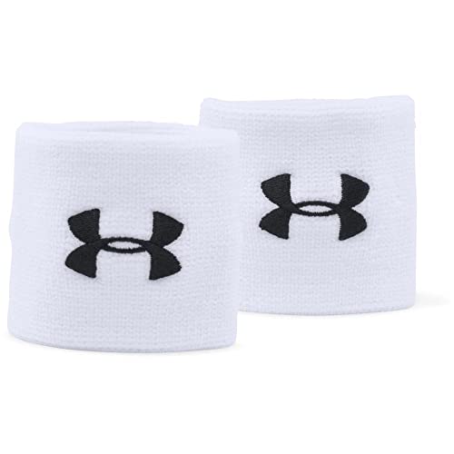 Under Armour Unisex UA Performance Wristband, 2er-Pack schweißableitendes Fitnessband, flexibles Schweißband mit Logo Under Armour Unisex UA Performance Wristband, 2er-Pack schweißableitendes Fitnessband, flexibles Schweißband mit Logo von Under Armour