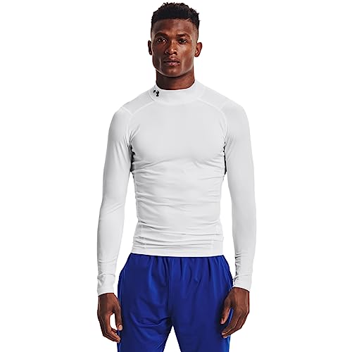 Under Armour Herren Ua Hg Comp Mock Langarmshirt, Weiß, L EU Under Armour Herren Ua Hg Comp Mock Langarmshirt, Weiß, L EU von Under Armour