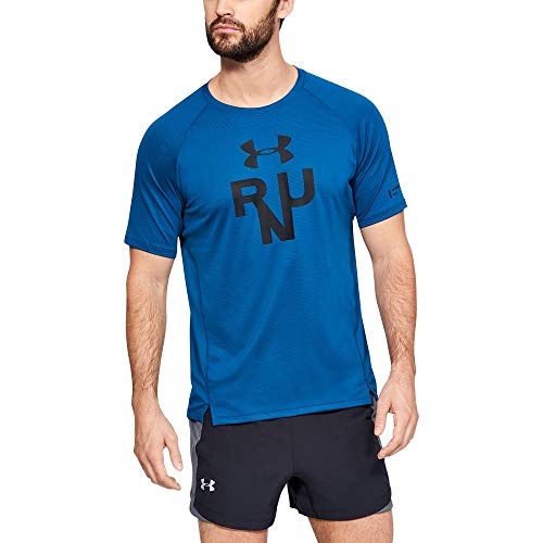 Under Armour Herren Kurzarmshirt Qualifier Glare Shortsleeve, Grün, SM, 1342925-417 von Under Armour