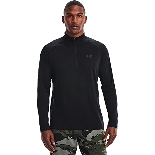 Under Armour Herren Langarm-Oberteil Tech 2.0 mit 1/2 Zip, Schwarz, XS, DIXN-1328495_001_XS von Under Armour