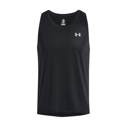 Under Armour Herren Launch Singlet, leichtes atmungsaktives Tank Top, schnelltrocknendes Funktionsshirt mit reflektierenden Details von Under Armour