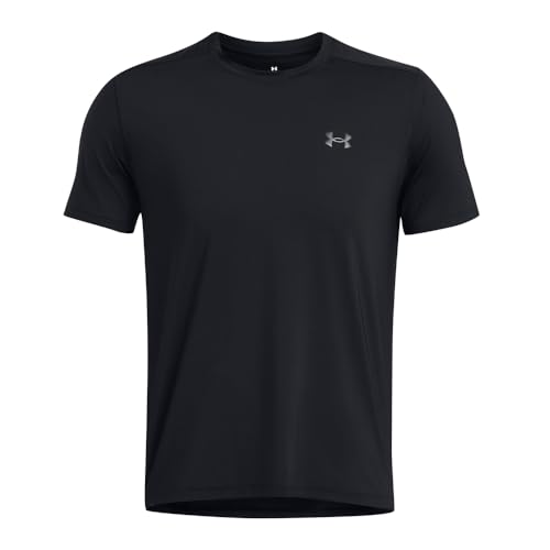 Under Armour Herren Launch Splatter Tee, leichtes atmungsaktives Laufshirt, schnelltrocknendes Sportshirt mit reflektierenden Details von Under Armour