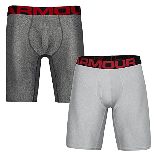 Under Armour Herren Tech 9in 2 Pack, schnelltrocknende Boxershorts, komfortable Unterwäsche mit enganliegendem Schnitt im 2er-Pack von Under Armour