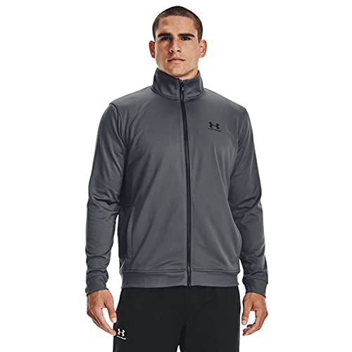 Under Armour Herren Sportstyle Jacke aus Trikotstoff, bequeme und warme Sweatjacke für Männer, schnell trocknende Sportjacke mit loser Passform von Under Armour