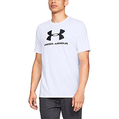 Under Armour Herren Sportstyle Logo Tee 1329590 T-Shirt,per Pack Weiß (White 1329590-100),(Herstellergröße:XL) von Under Armour