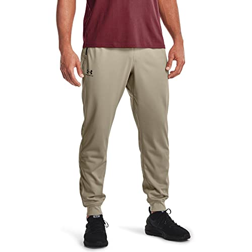 Under Armour Herren Sportstyle Tricot Jogger Hosen, Khaki Base (289)/Schwarz, S von Under Armour