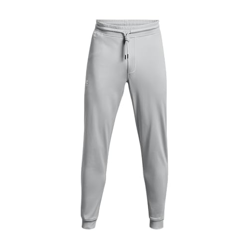 Under Armour Herren Sportstyle Tricot Jogger Sweatpants, Modgrau/Weiß, XL von Under Armour