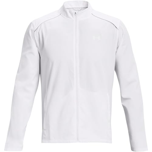 Under Armour Herren Storm Run Jacket Laufbekleidung Laufjacke Weiß - Grau M von Under Armour