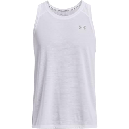 Under Armour Herren Streaker Singlet Weste, Weiß, L von Under Armour