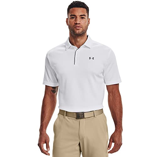 Under Armour Herren Tech Golf Poloshirt,weiß (White (100)), 3XL von Under Armour