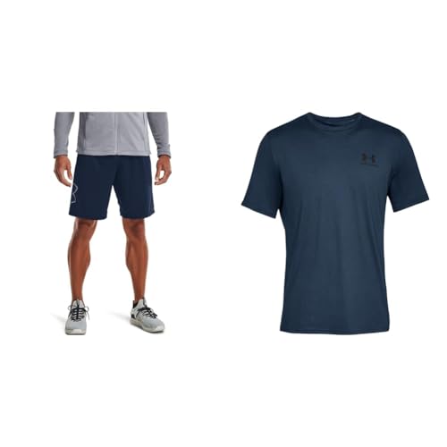 Under Armour Herren Tech Graphic Short, atmungsaktive Sweatshorts & Herren Logo Tank sportliches Muskelshirt aus superweichem Stoff Under Armour Herren Tech Graphic Short, atmungsaktive Sweatshorts & Herren Logo Tank sportliches Muskelshirt aus superweichem Stoff von Under Armour
