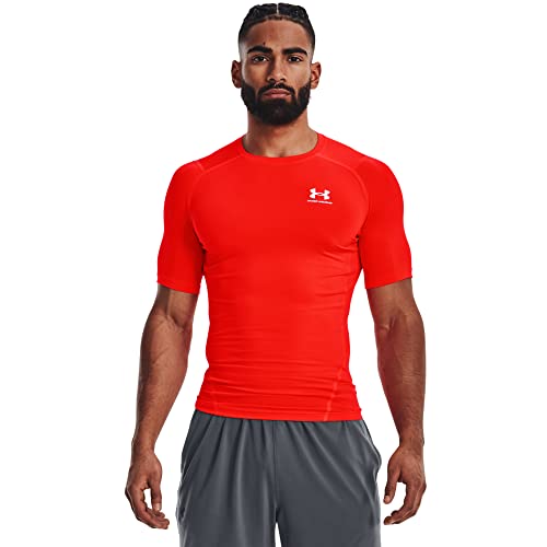 Under Armour Herren UA HG Armour Comp SS, kurzärmliges Funktionsshirt, schnelltrocknendes T-Shirt mit Kompressionspassform von Under Armour