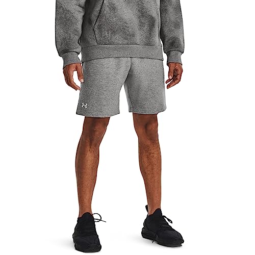 Under Armour Herren Rival Fleece Shorts, kurze Sporthose aus weichem Fleece, leichte Shorts mit offenen Seitentaschen und Druckknopftasche hinten Under Armour Herren Rival Fleece Shorts, kurze Sporthose aus weichem Fleece, leichte Shorts mit offenen Seitentaschen und Druckknopftasche hinten von Under Armour