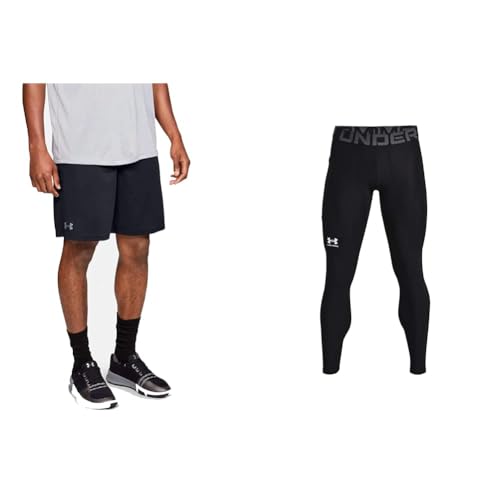 Under Armour Herren UA Tech Mesh & Herren UA HG Armour Leggings, Lange Sportleggings; atmungsaktive enganliegende Laufhose von Under Armour