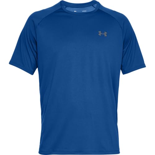 Under Armour Herren Tech 2.0 Shortsleeve, atmungsaktives Sportshirt, kurzärmliges und schnelltrocknendes Trainingsshirt mit loser Passform von Under Armour