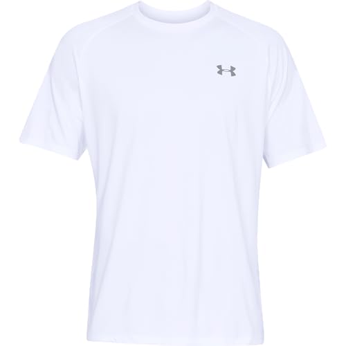 Under Armour Herren Tech 2.0 Shortsleeve, atmungsaktives Sportshirt, kurzärmliges und schnelltrocknendes Trainingsshirt mit loser Passform von Under Armour