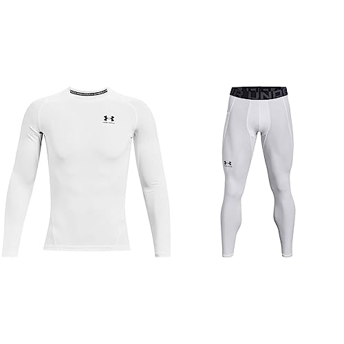 Under Armour Herren Ua Hg Armour Leggings lange Sportleggings; atmungsaktive enganliegende Laufhose, White/Black, L & HeatGear Armour Comp LS Herren enganliegendes Funktions, White/Black, L Under Armour Herren Ua Hg Armour Leggings lange Sportleggings; atmungsaktive enganliegende Laufhose, White/Black, L & HeatGear Armour Comp LS Herren enganliegendes Funktions, White/Black, L von Under Armour