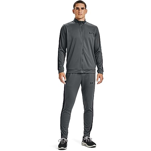 Under Armour Herren bequemer Jogginganzug mit Weichem Innenmaterial, Warmer und Schnell trocknender Trainingsanzug, Pitch Gray// Black (012), M, 1357139-012 von Under Armour