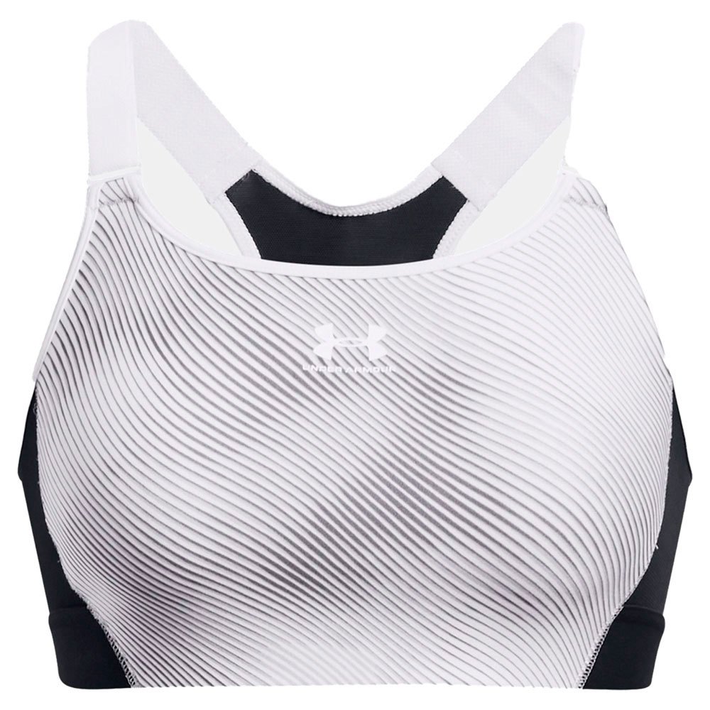 Under Armour Hg Armour Print Sports Top High Support Weiß S Frau von Under Armour