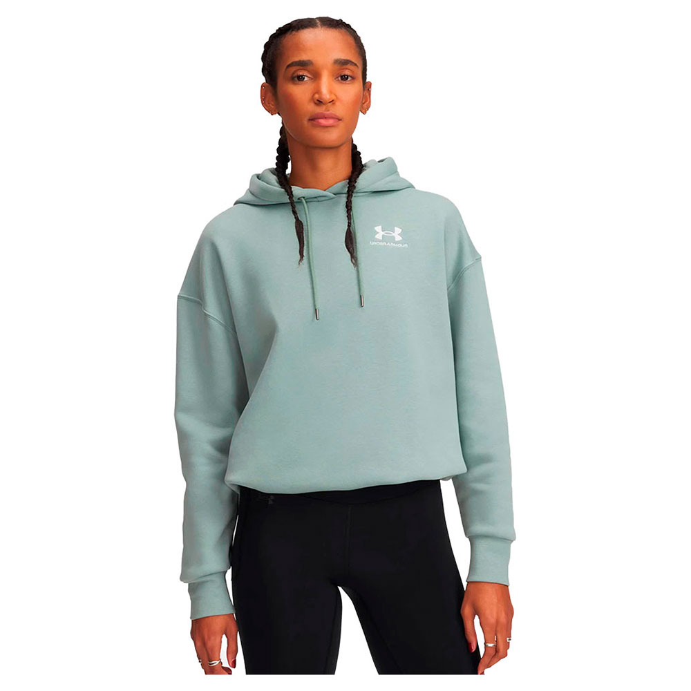 Under Armour Icon Fleece Oversized Hoodie Grün M Frau von Under Armour