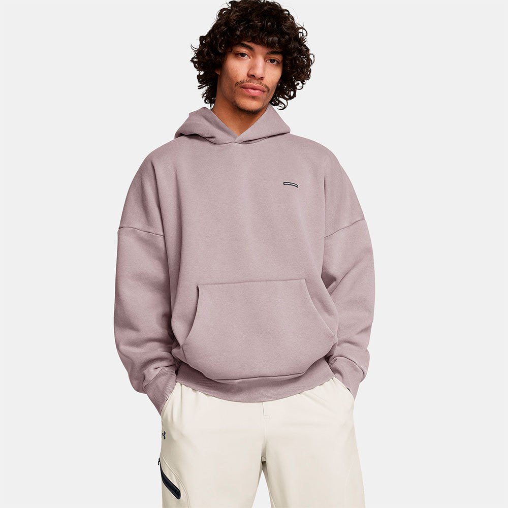 Under Armour Icon Heavyweight Fleece Wash Oversized Hoodie Rosa M / Regular Mann von Under Armour