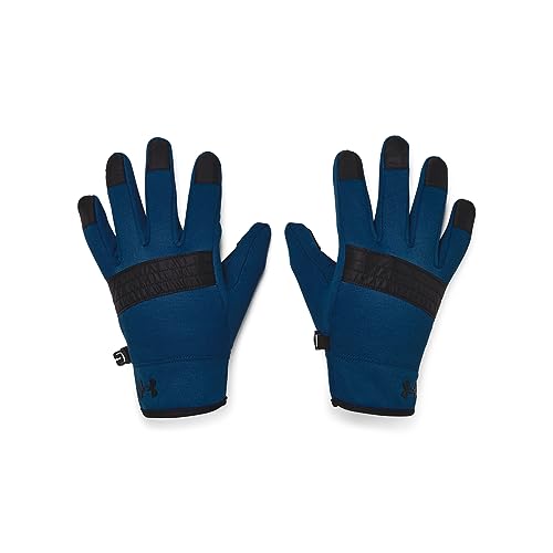 Under Armour Jungen Storm Fleece Handschuhe, (426) Varsity Blue/Black/Black, Small von Under Armour